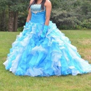 Blue sweet 16 dress